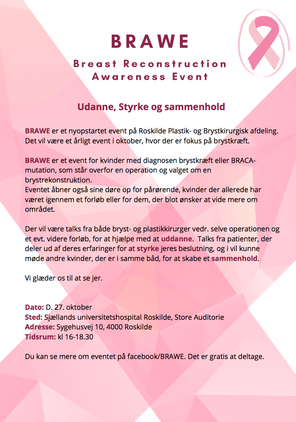 Informationsmøde om rekonstruktion i Roskilde