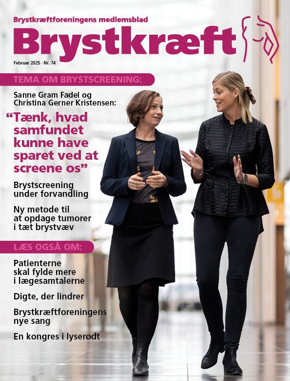 Læs om screening for brystkræft i Brystkræftforeningens medlemsblad