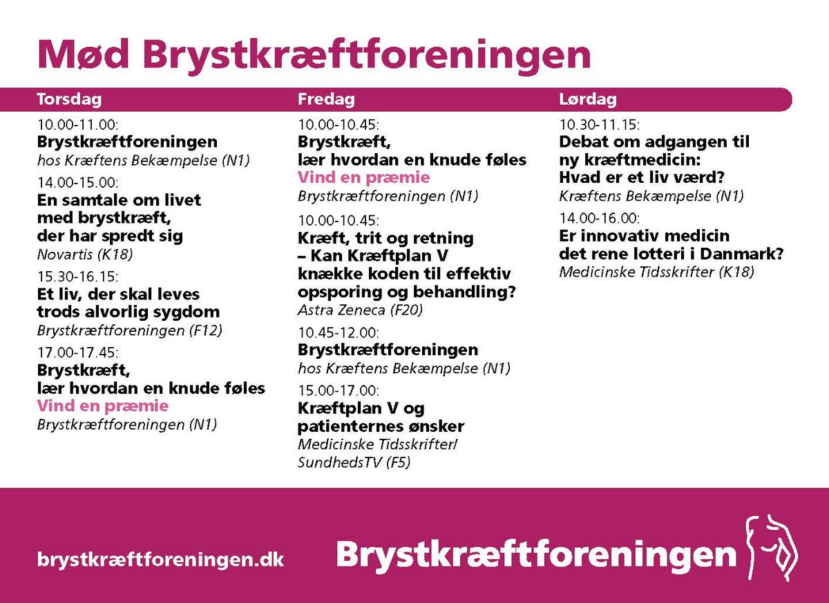 Brystkræftforeningen er klar til Folkemødet 2024