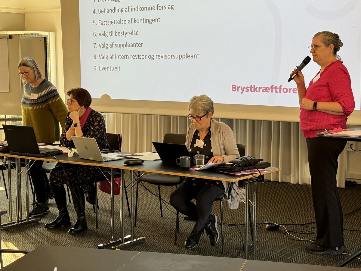Brystkræftforeningen indkalder til Generalforsamling d. 8. marts 2025