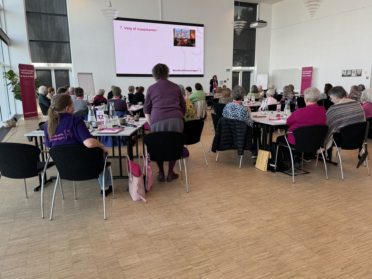 Indkaldelse til Brystkræftforeningens Generalforsamling d. 14. marts 2026 kl. 13.-14.30