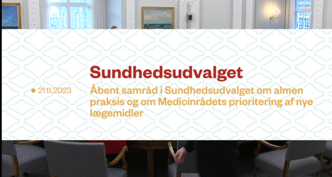 Sundhedsministeren i samråd om godkendelse af nye lægemidler