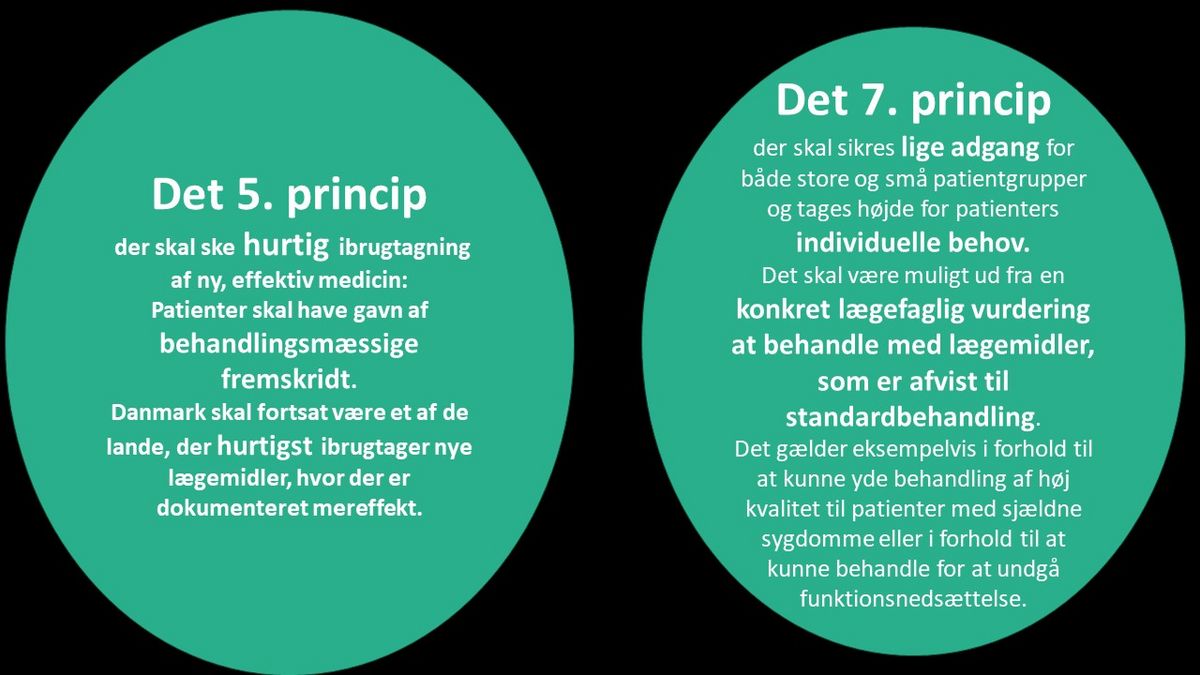Ny medicin: Vi kan ikke se effekten af det 5. og det 7. princip