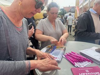 Kræftens Bekæmpelses stand: Find en knude