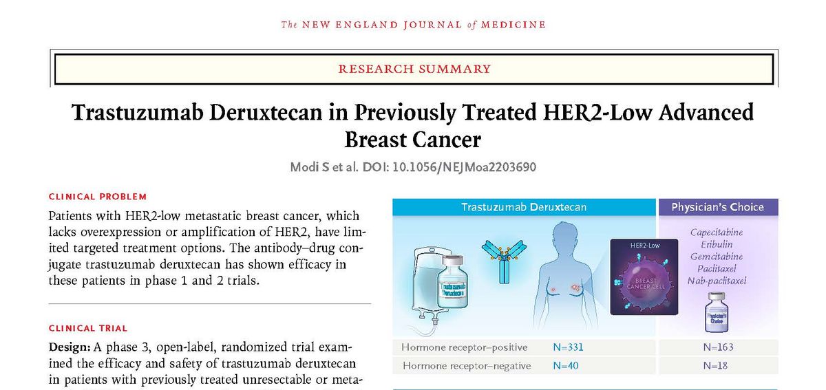 Trastuzumab Deruxtecan er godkendt i EU til behandling af HER2-low brystkræft med spredning