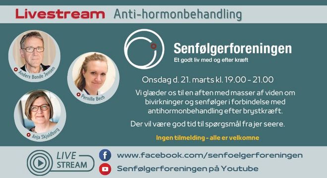 Senfølgerforeningen inviterer til online seminar 21. marts