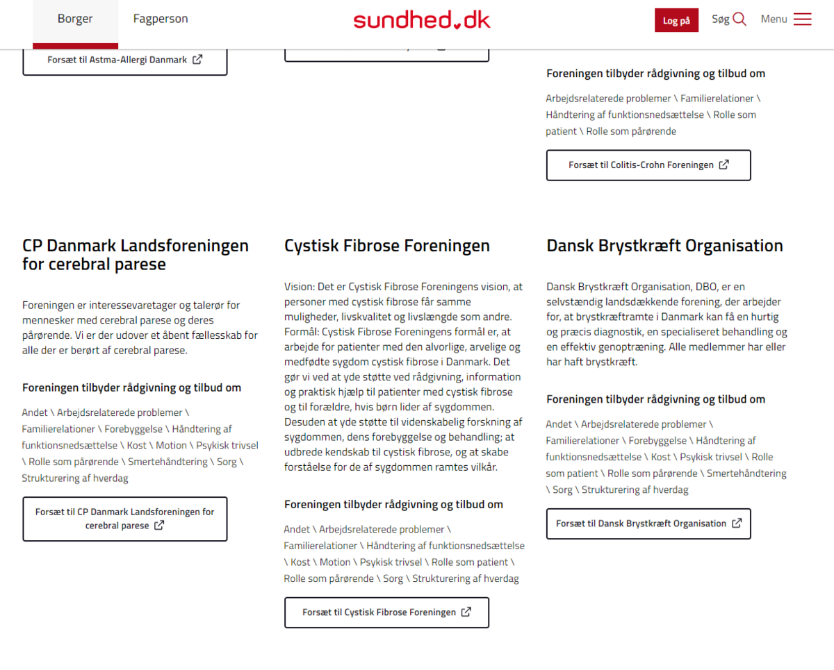 Find os på Sundhed.dk